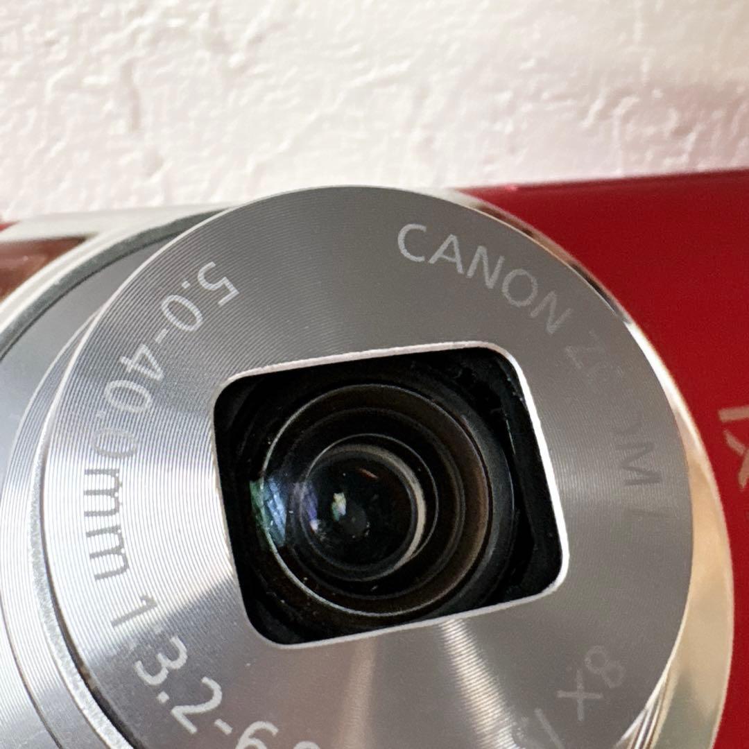中古品　Canon キャノンIXY 130 コンパクトデジタルカメラ　レッド