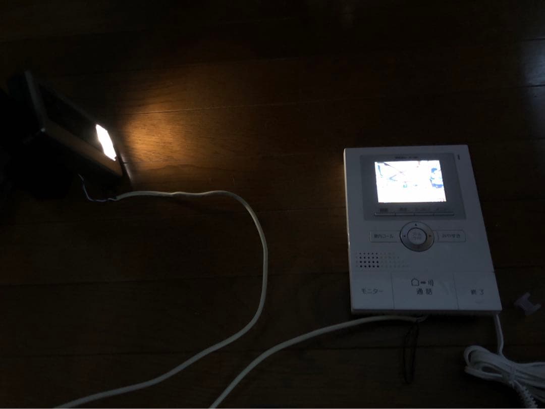 カメラ付きドアホンセット(解錠ボタン付、メーク接点)