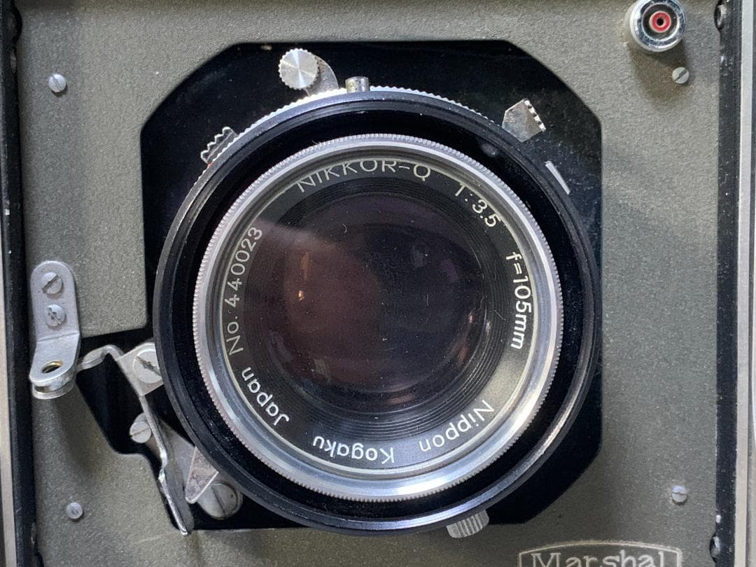 フィルムカメラ M9778 MARSHAL PRESS NIKKOR-Q 105mm F3.5