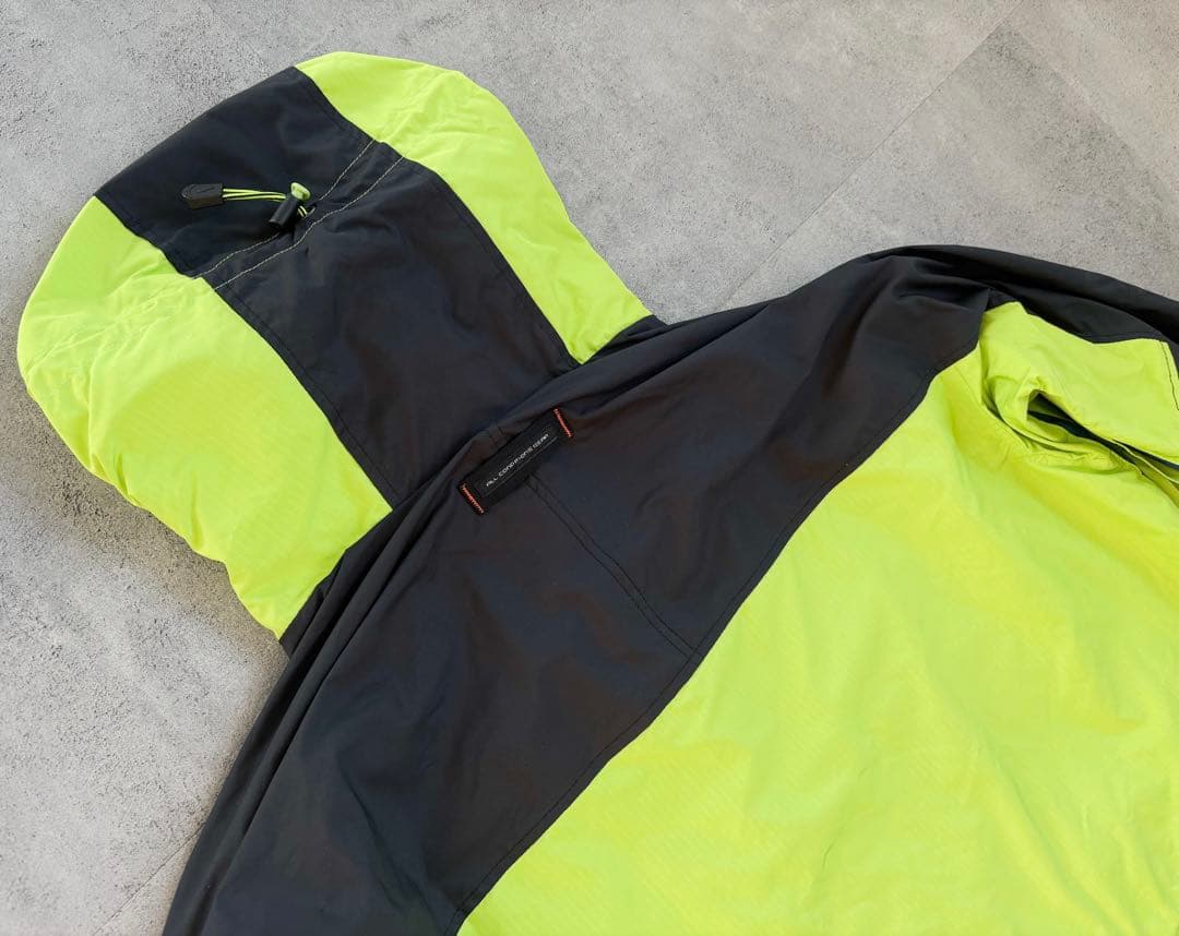 90s Nike ACG ライムグリーン蛍光色アウターＬプルオーバータイプ