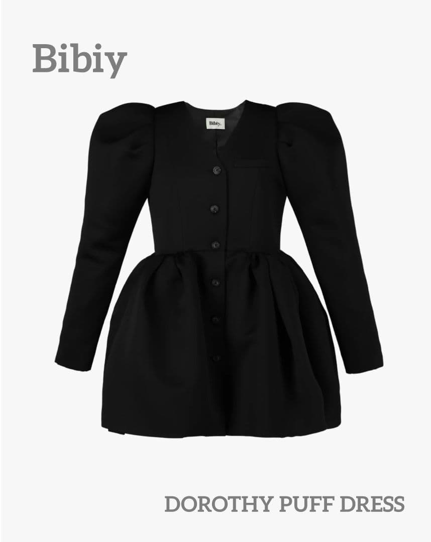 【正規品】 Bibiy DOROTHY PUFF DRESS BLACK