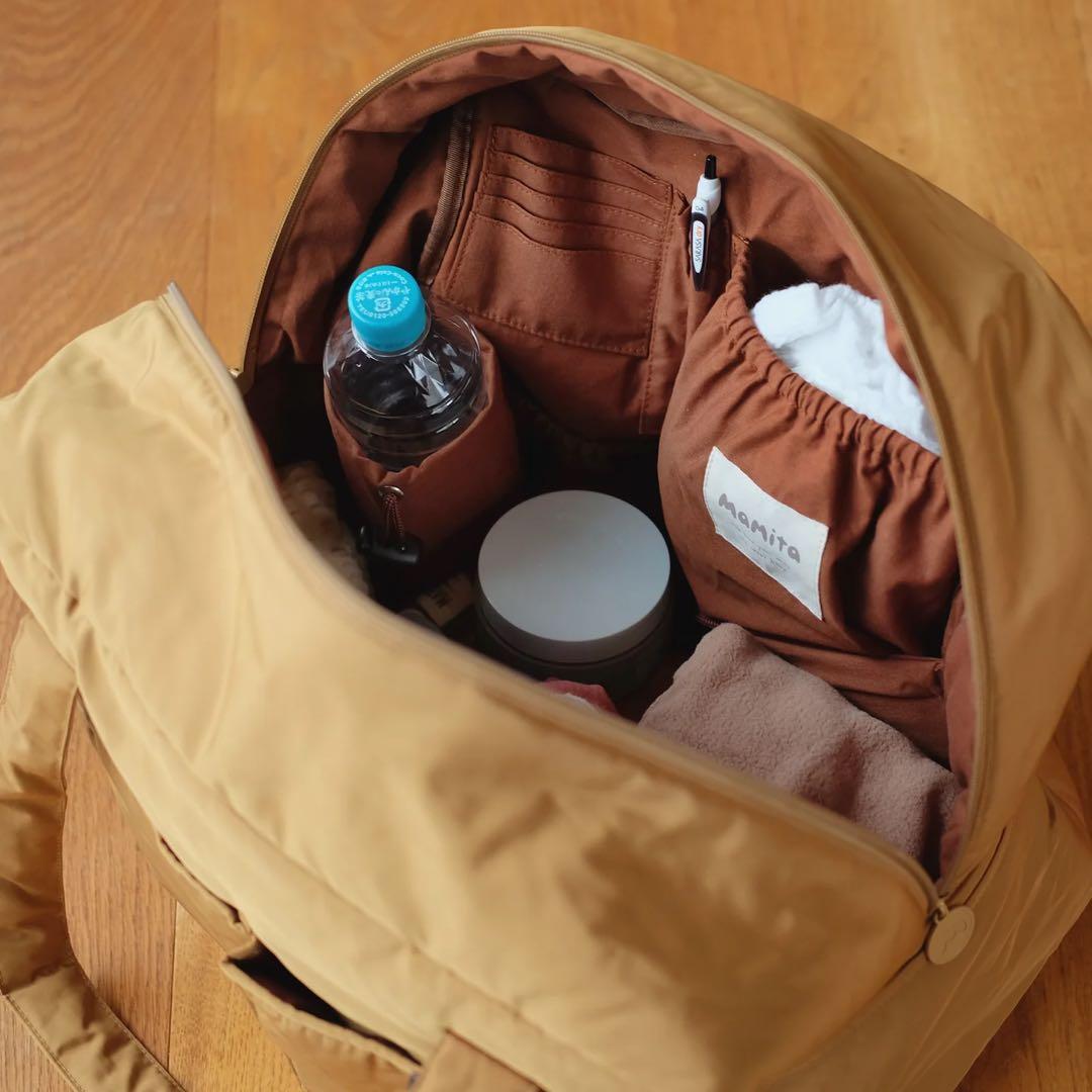 mamita Mother's Bag キャラメル&チョコレート　マザーズバッグ