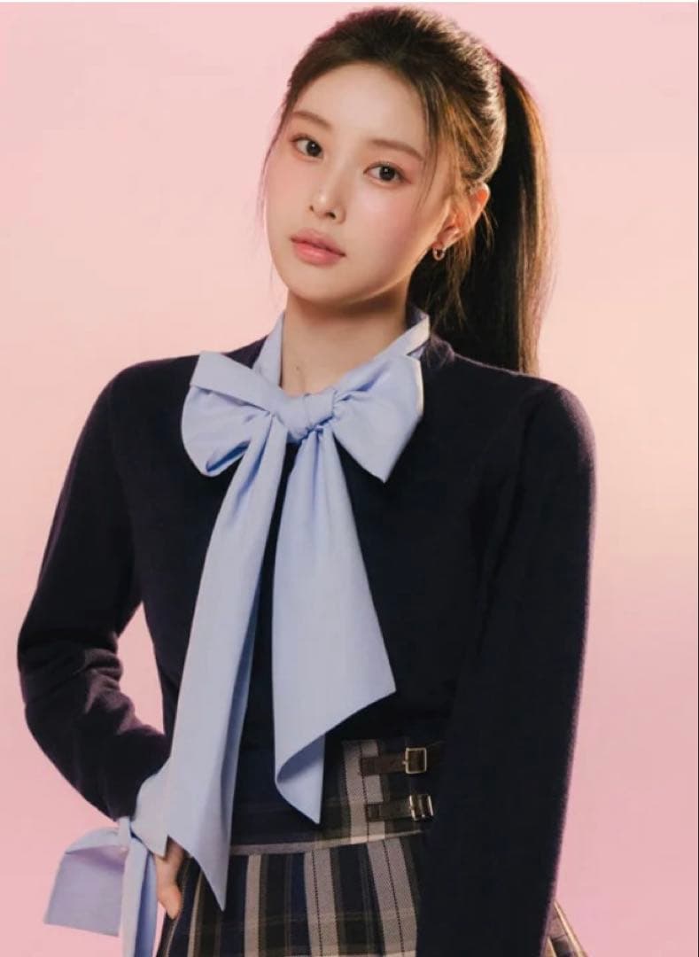 SNIDEL ボウタイドッキングニットプルオーバー