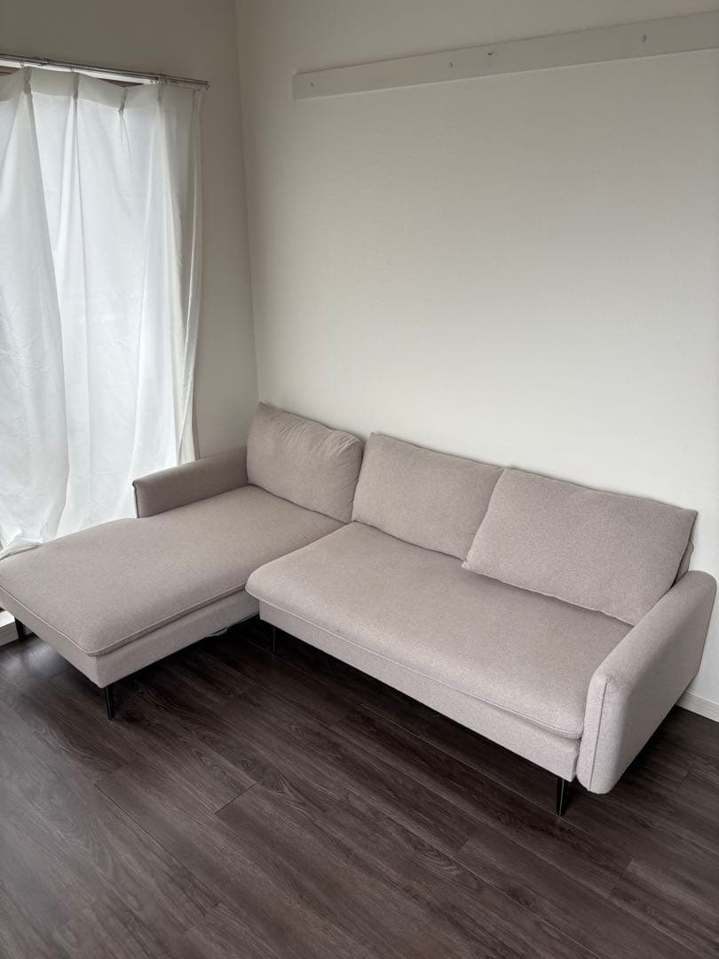 【ななNia】フルカバーリング L字カウチソファ
