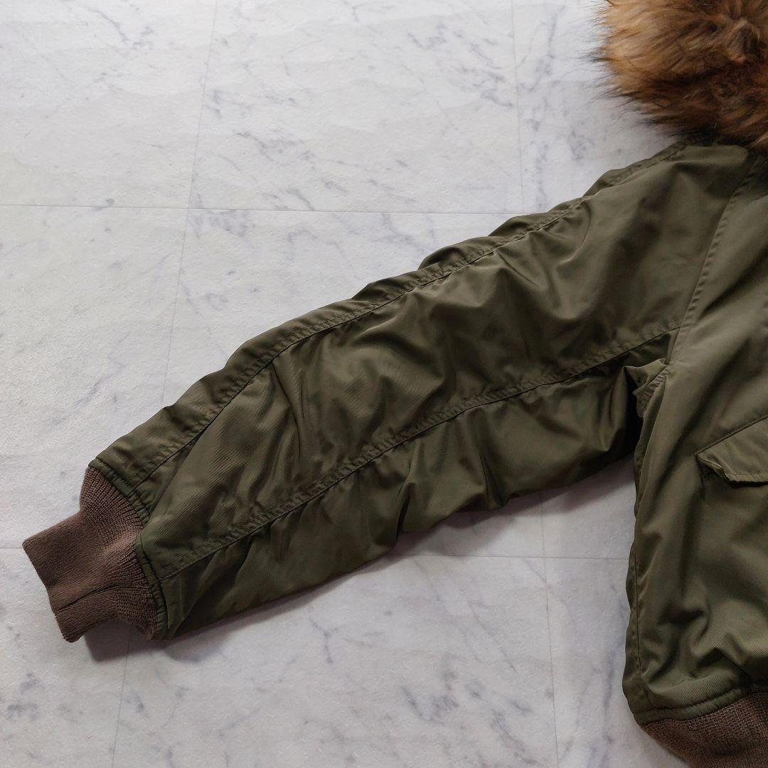 美品 マウジー MOUSSY N-2B ミリタリージャケット F カーキ