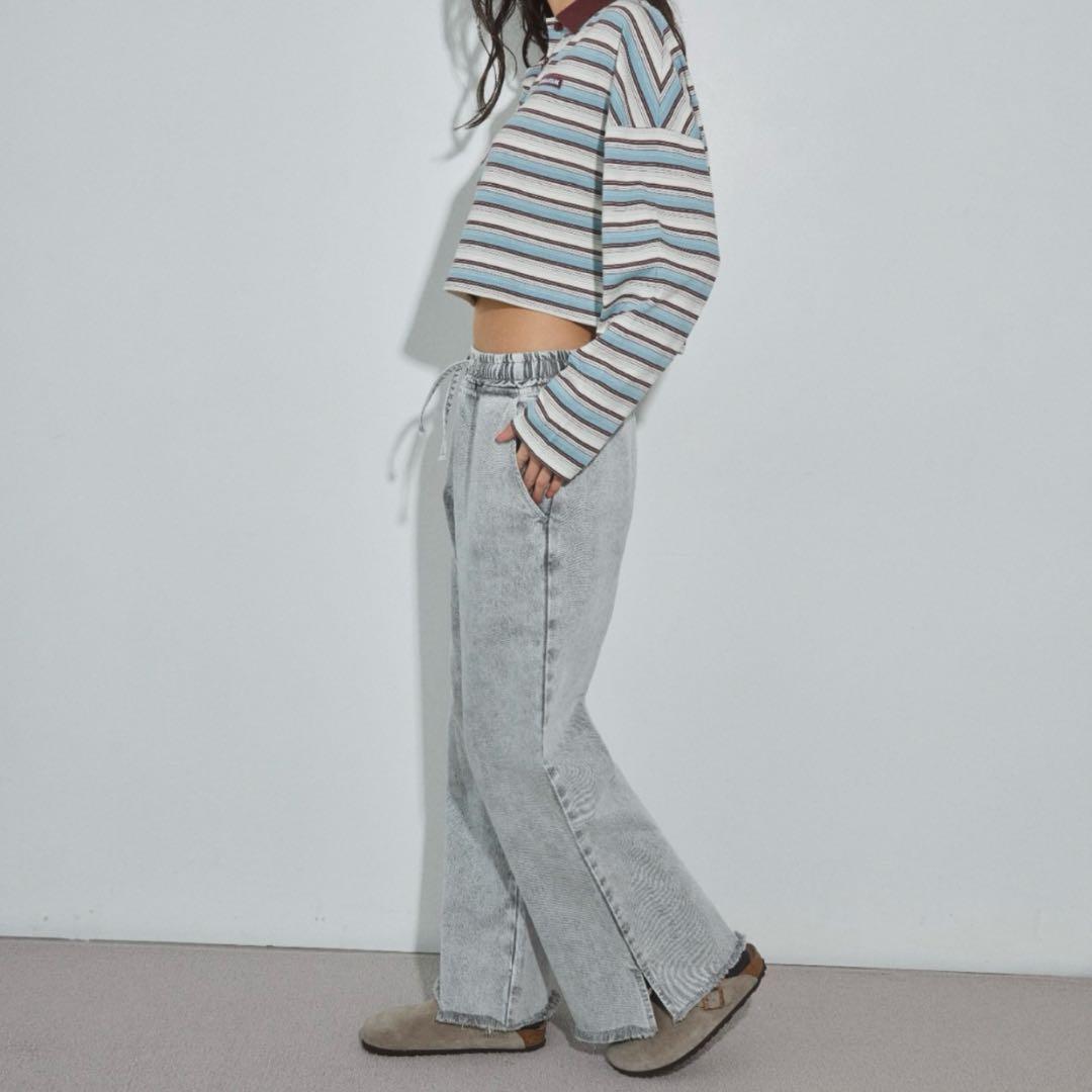 アリシアスタン　Easy Denim Pants