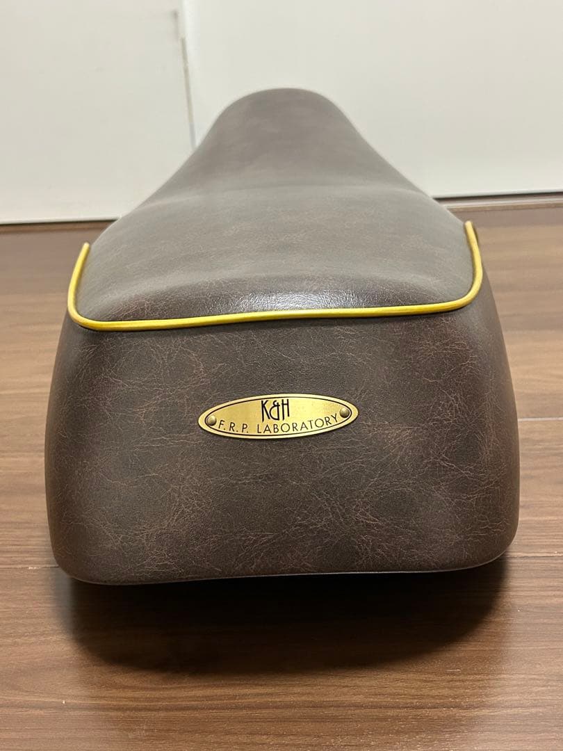 美品■K&H ダブルシート Bパイピング SR400/FI 10'〜最終5型まで