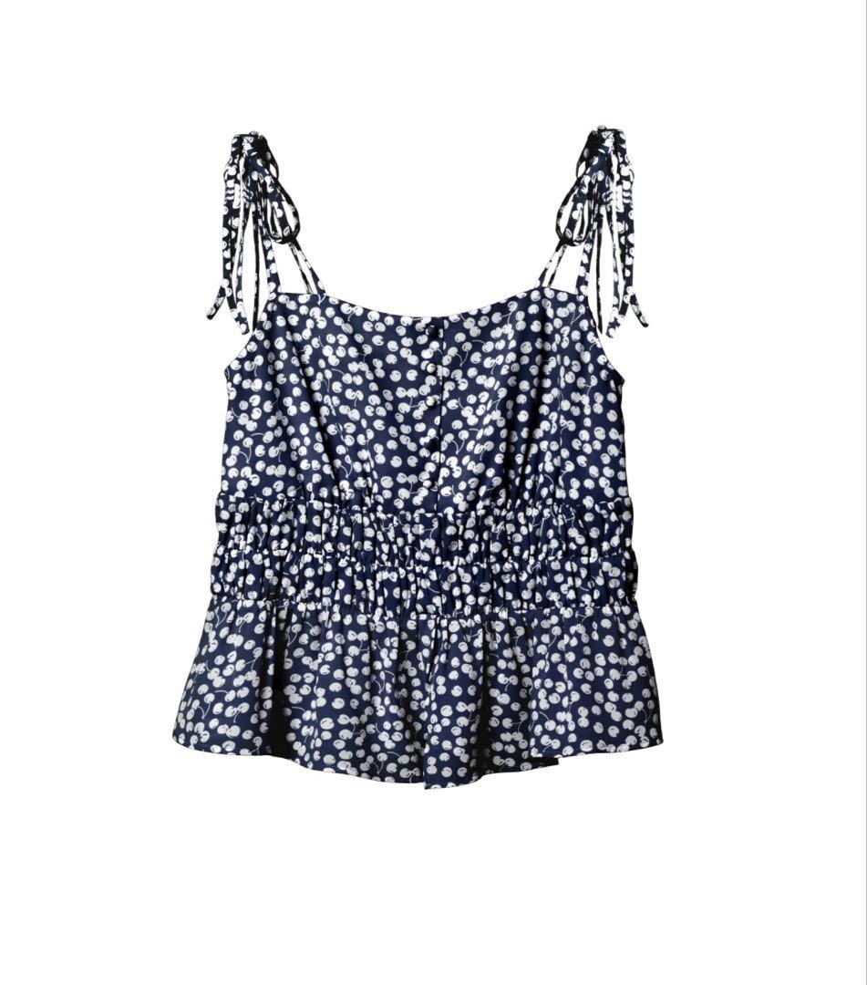 Cherry Pattern Strap Top her lip to キャミS