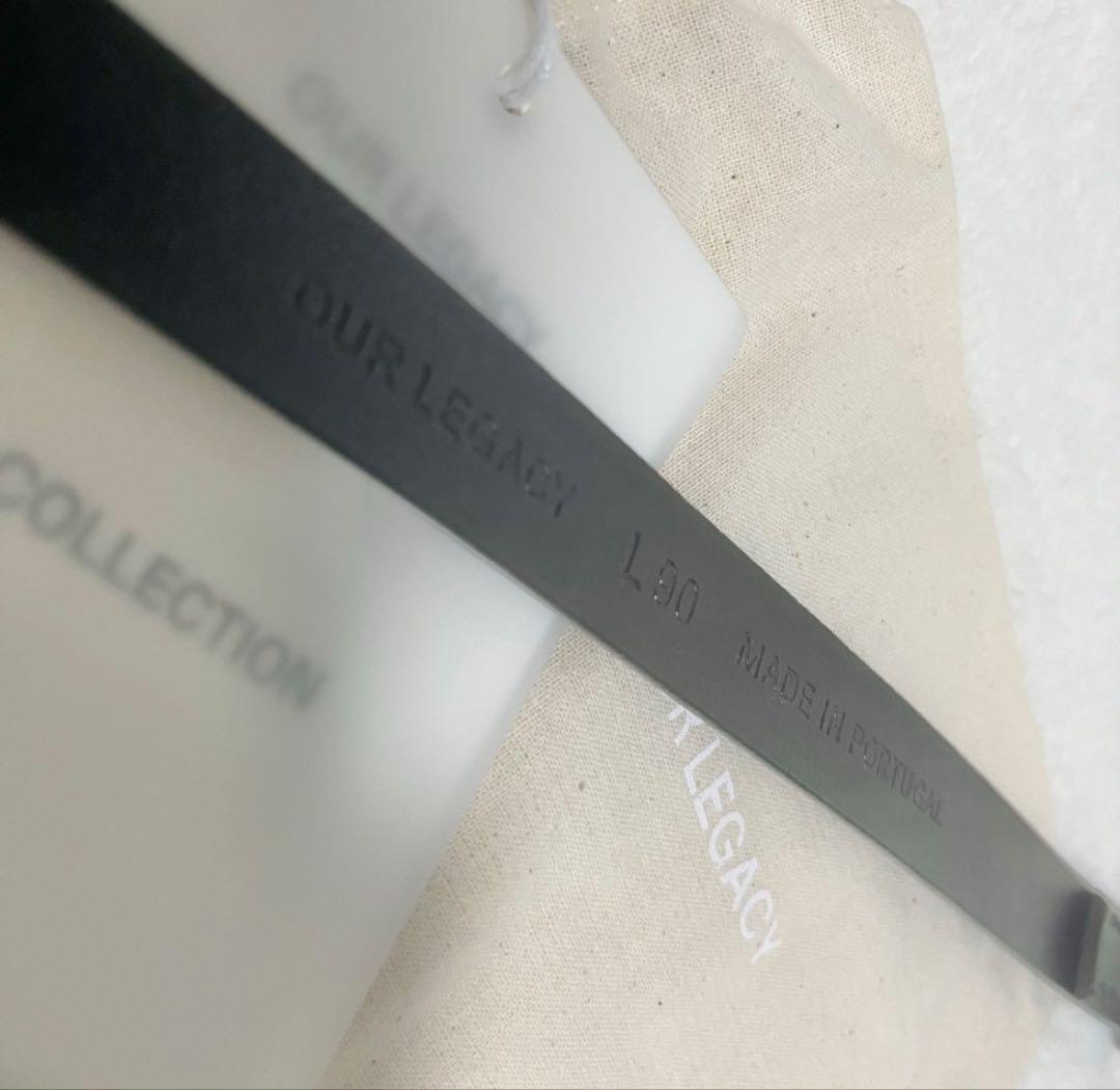 OUR LEGACY メンズ ベルト BELT 2CM BK M90 M80