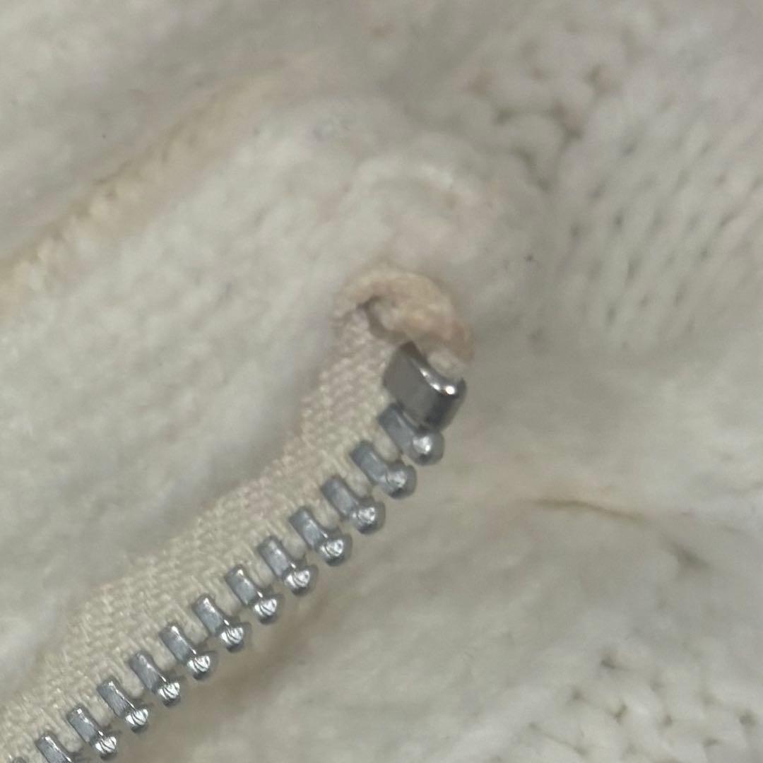 トップス andmary heart loose knit White