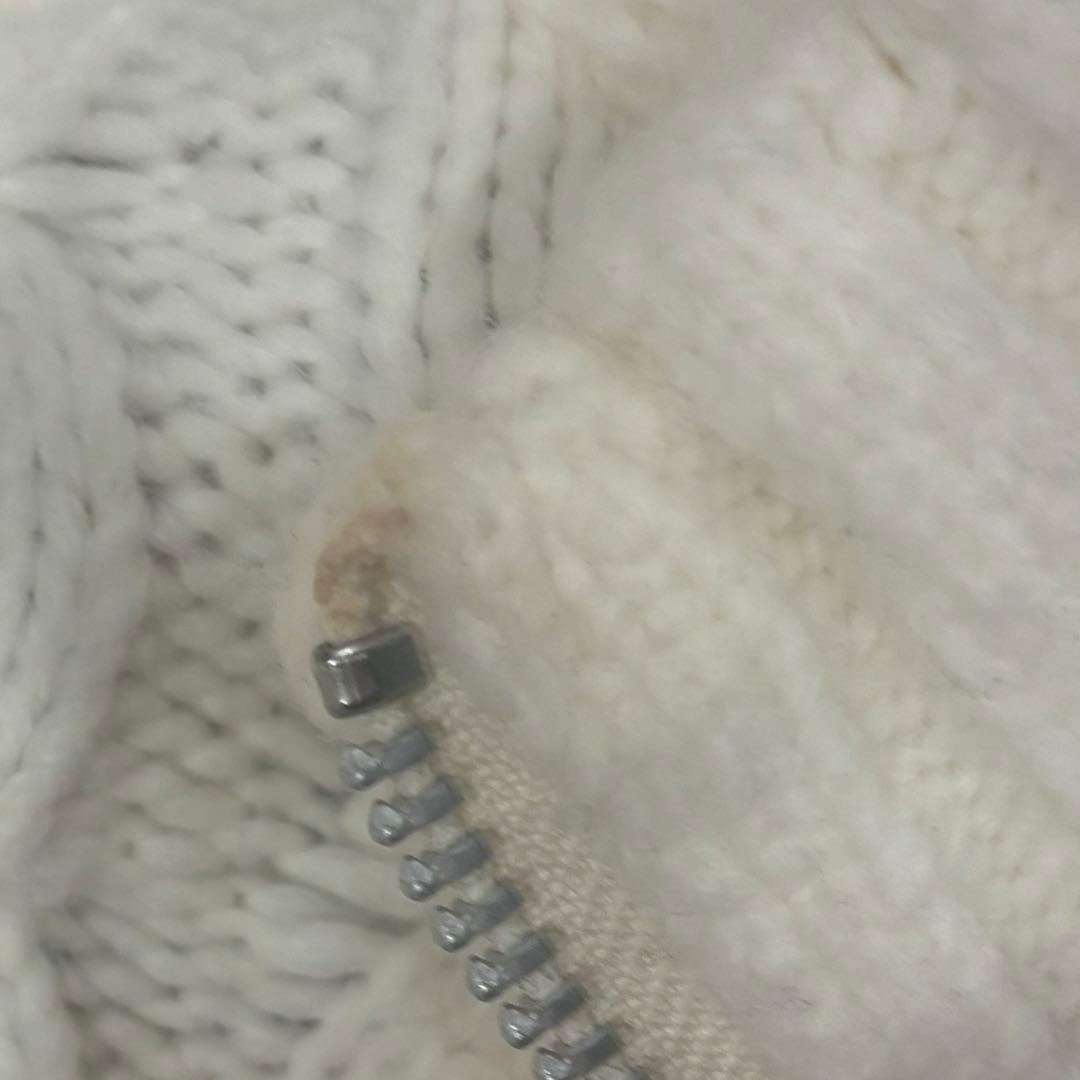 トップス andmary heart loose knit White