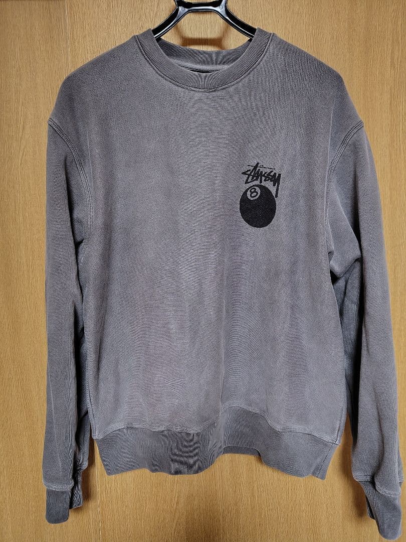美品！Stussy 8ボールロゴ スウェット　ピグメント加工