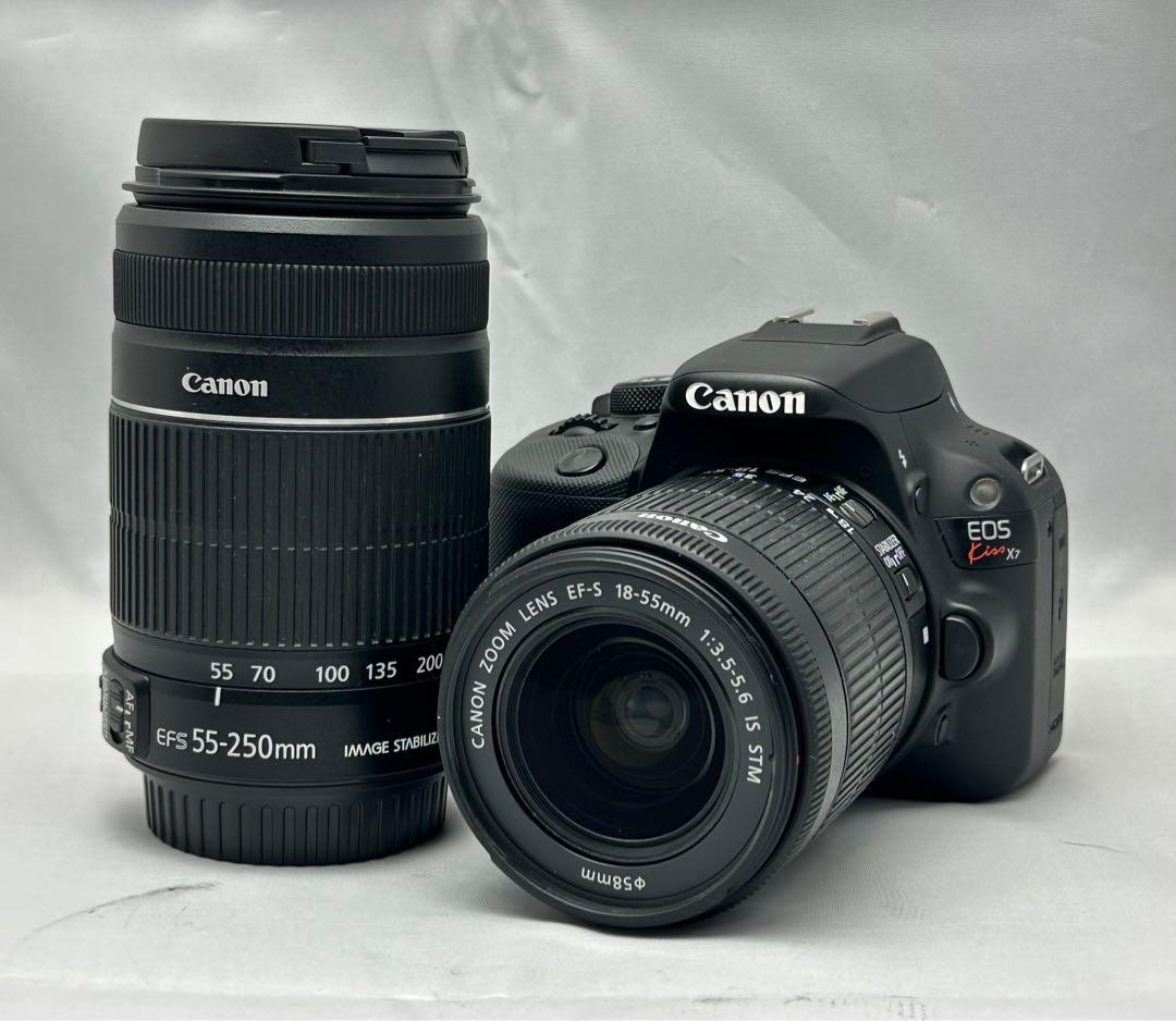 値下げ！極美品！Canon EOS Kiss X7ダブルズームレンズ♪