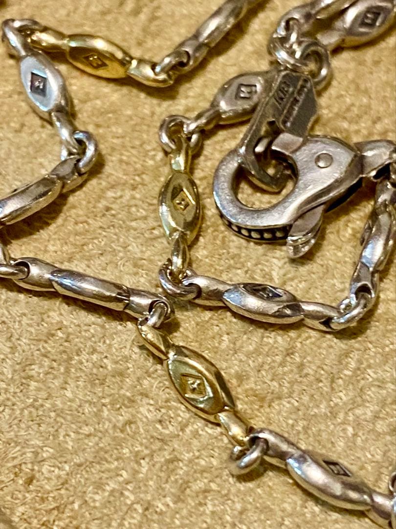 LION HEART【K18×SV925】 “HOWL”オーバルデザインチェーン