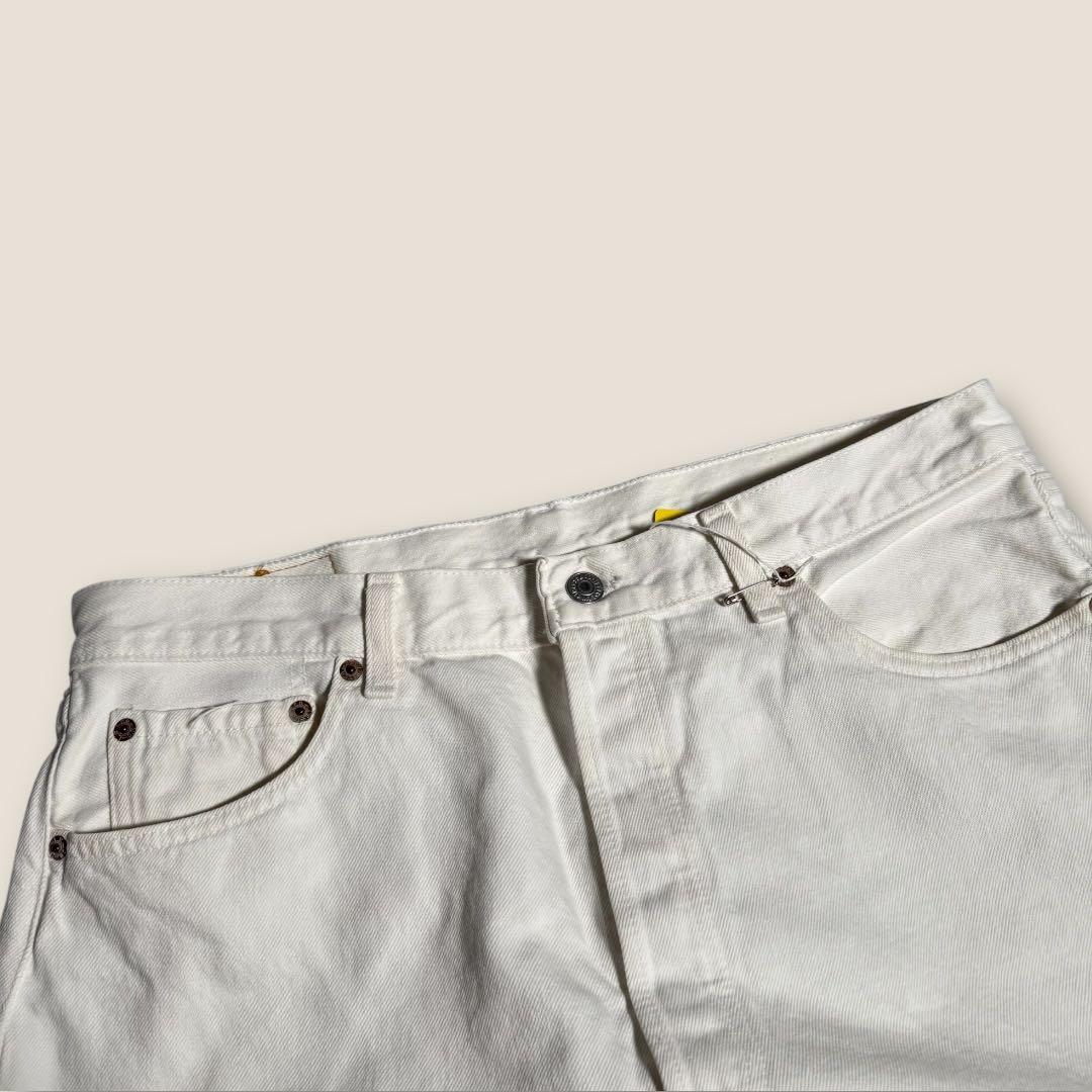 【名作】90s USA製 リーバイス501 ホワイトデニムパンツ 36 × 32