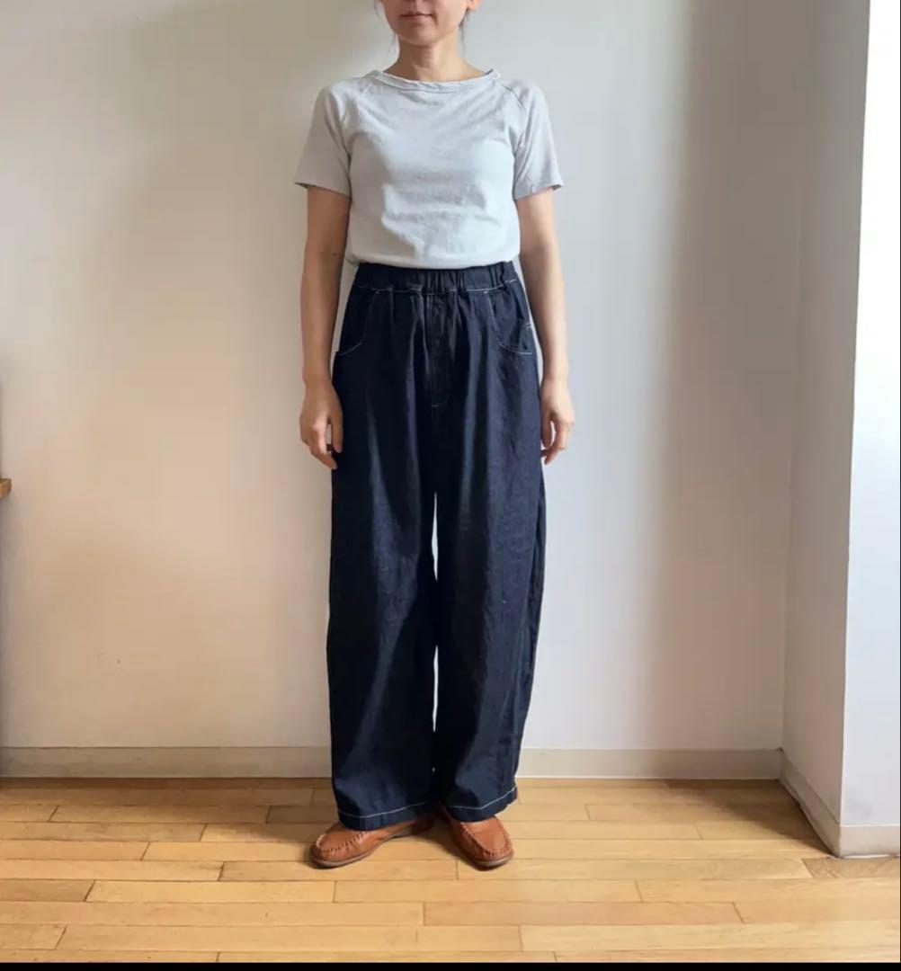 NARU(ナル)スマート見えデニム　美品　インディゴ2点おまとめ