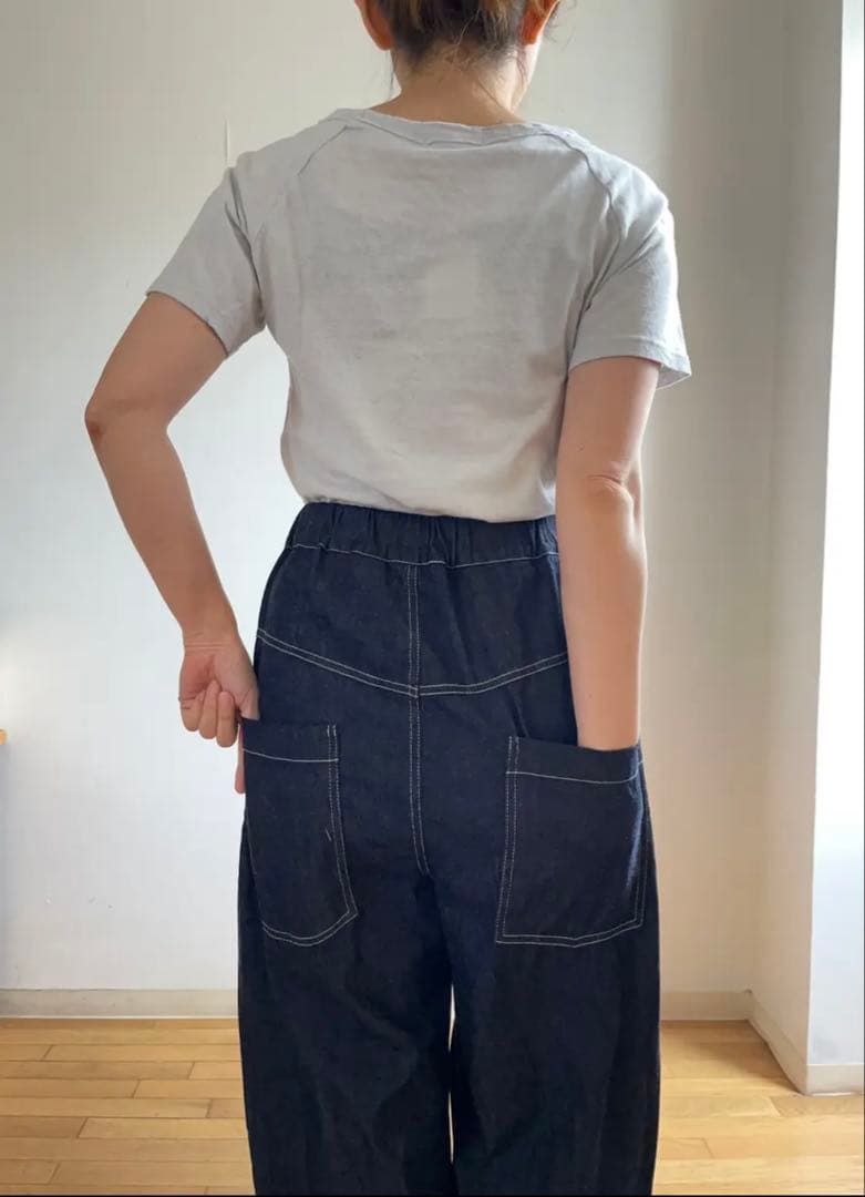 NARU(ナル)スマート見えデニム　美品　インディゴ2点おまとめ