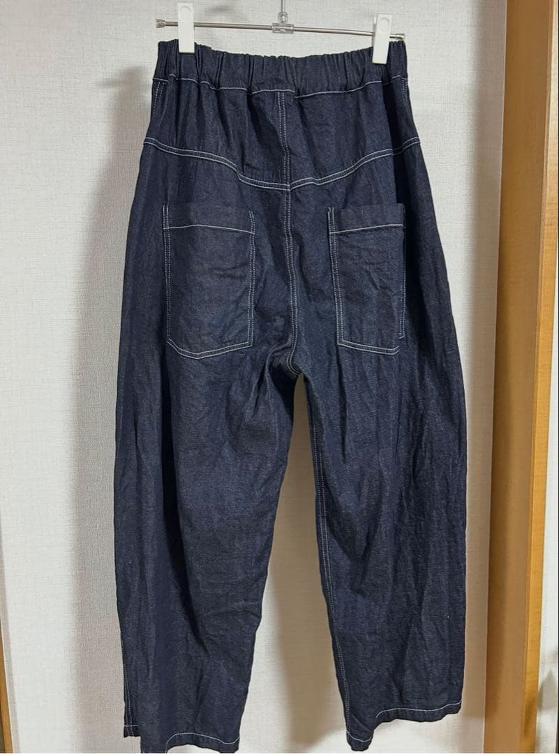 NARU(ナル)スマート見えデニム　美品　インディゴ2点おまとめ