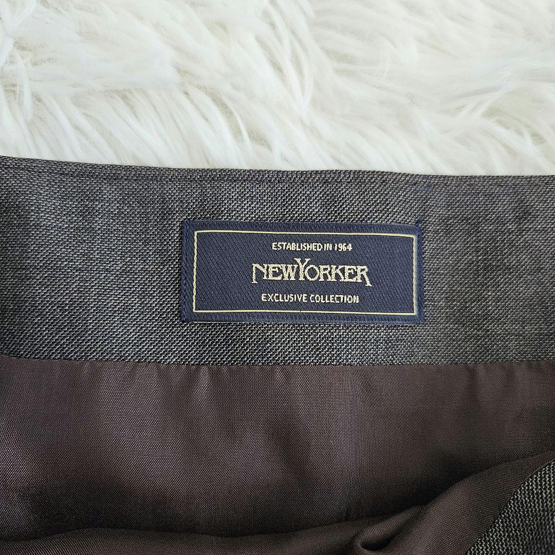 NEWYORKER スーツ パンツ スカート 3点 ブラウン 大きいサイズ