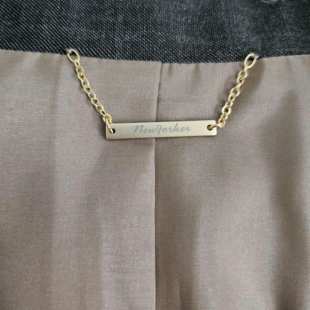 NEWYORKER スーツ パンツ スカート 3点 ブラウン 大きいサイズ