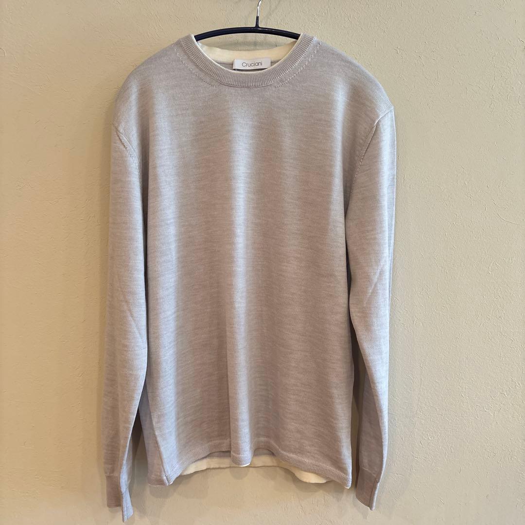Cruciani 美品　クルーネック セーター　ニット　48