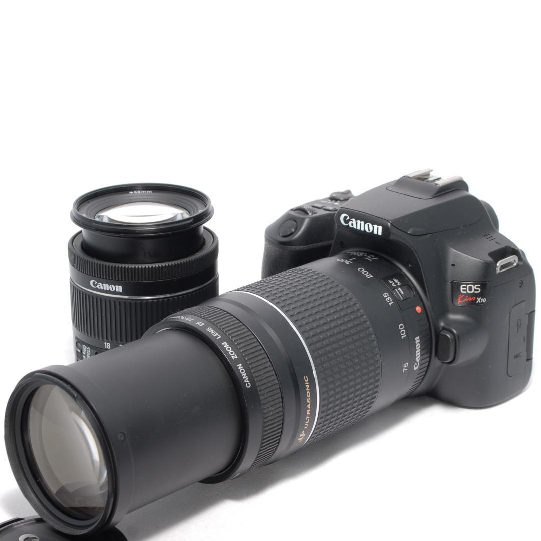 ✨Canon Kiss X10✨Wレンズ✨新品級✨軽量モデル✨一眼レフ