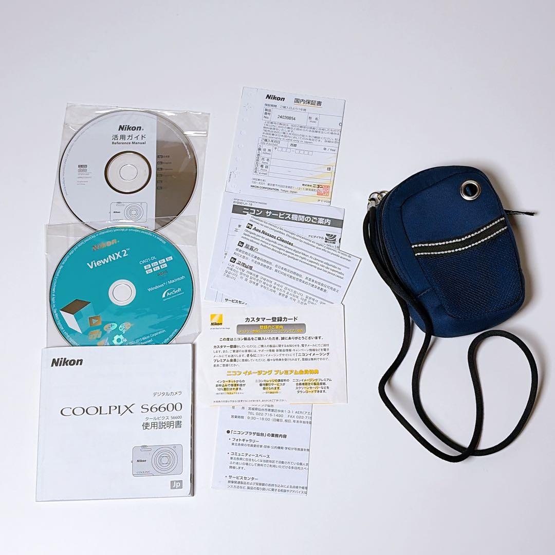 ニコン COOLPIX S6600 WH ホワイト クールピクス Wi-Fi