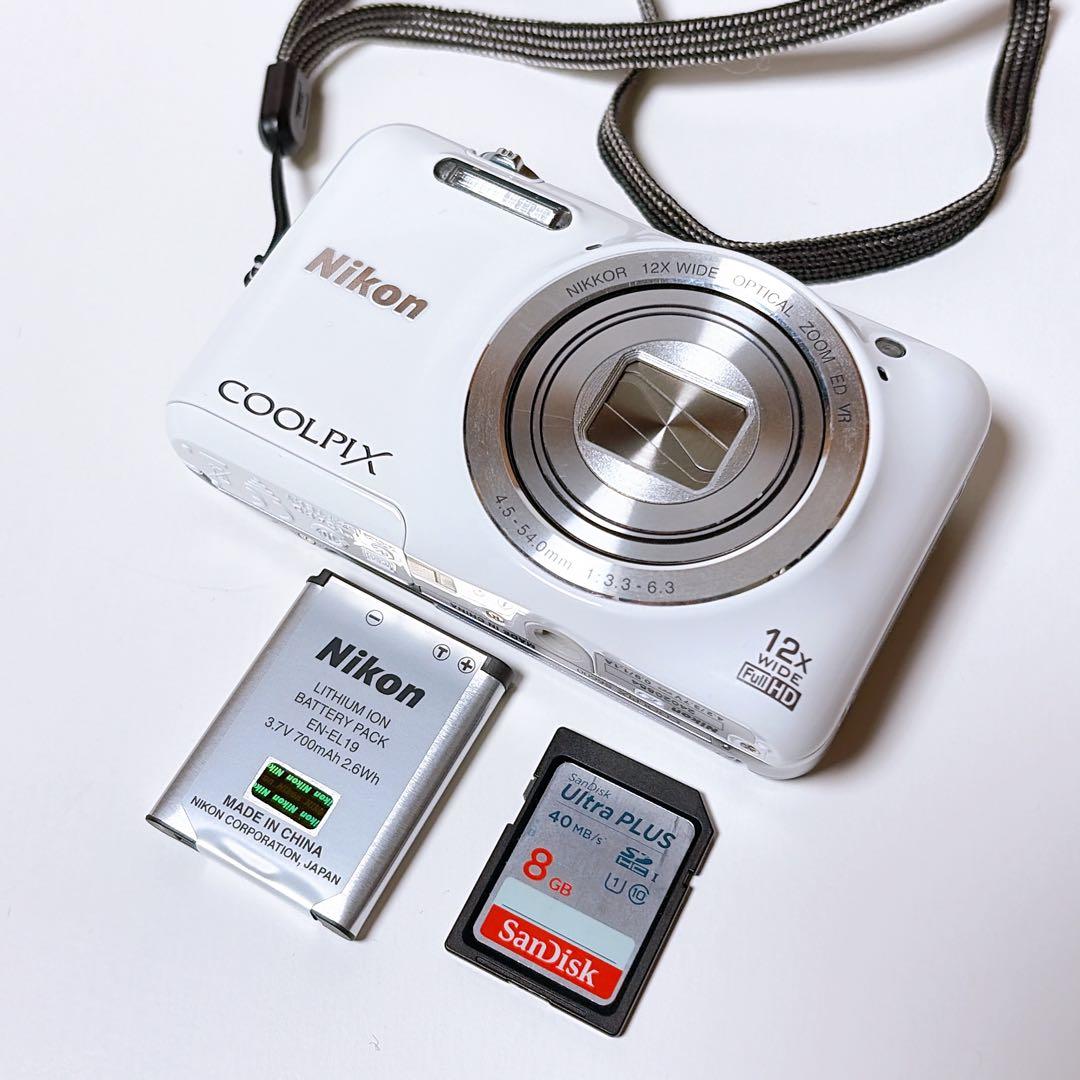 ニコン COOLPIX S6600 WH ホワイト クールピクス Wi-Fi