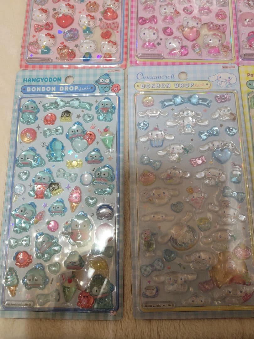 【正規品】ボンボンドロップシール　サンリオ　第2弾　８種　セット