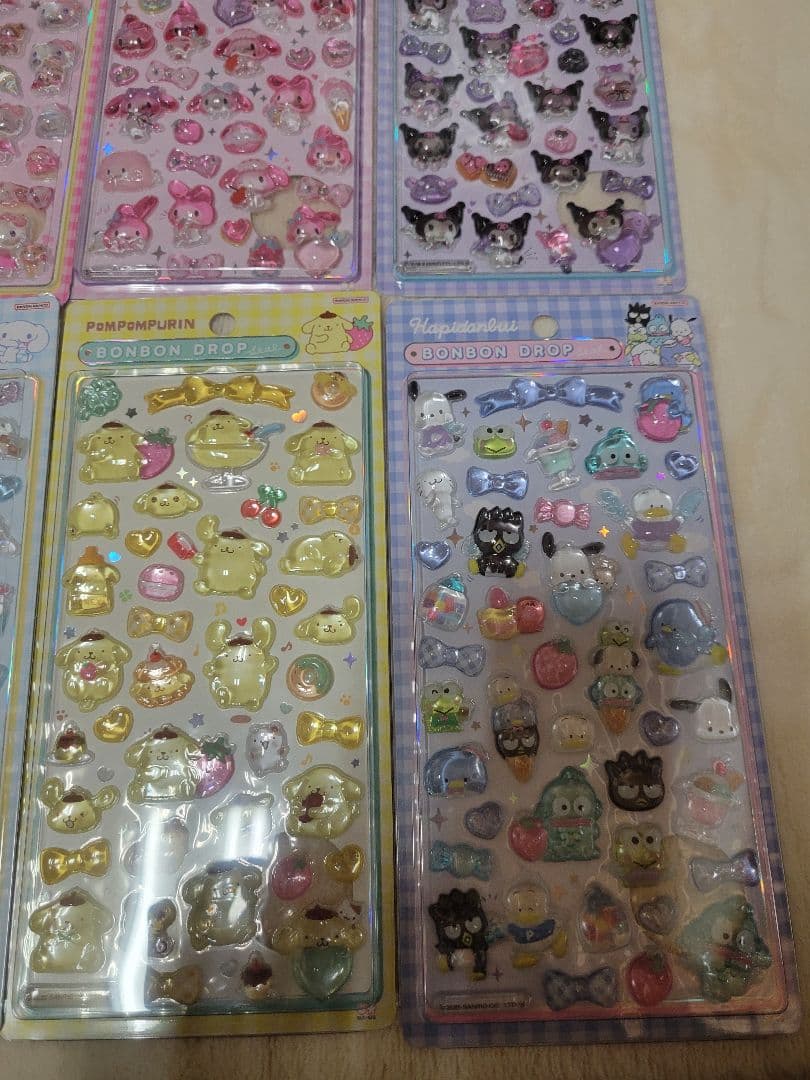 【正規品】ボンボンドロップシール　サンリオ　第2弾　８種　セット
