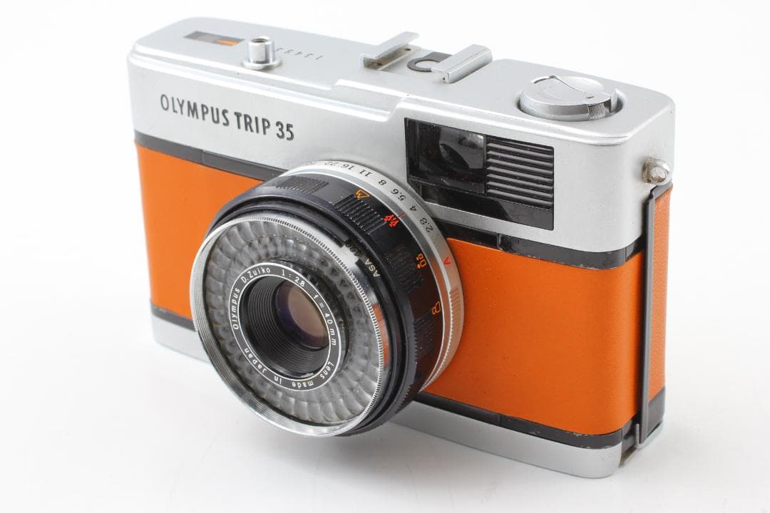 【美品 整備済】黄土色 オリンパス トリップ35 フィルムカメラ #1074