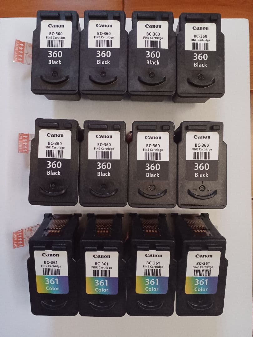 Canon　純正インクカートリッジ【使用済】BC-360 361