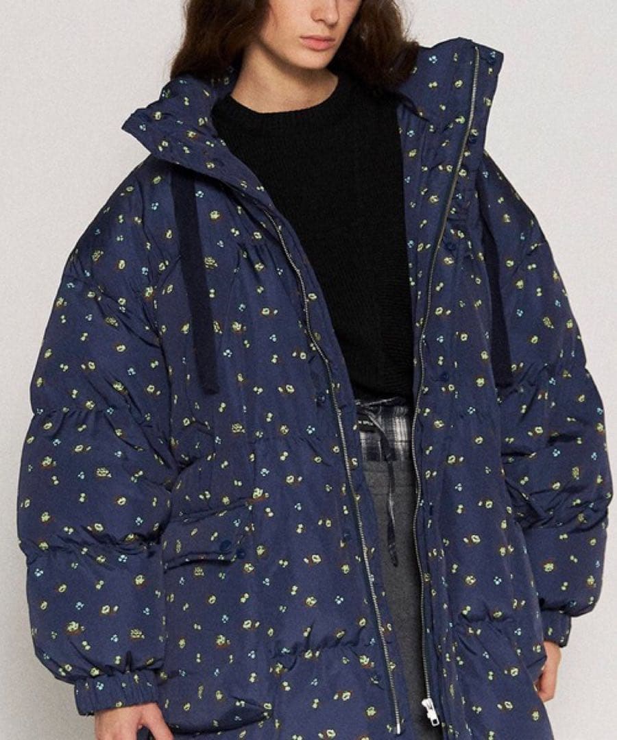 フラワーロングダウンコート MAISON SPECIAL メゾンスペシャル