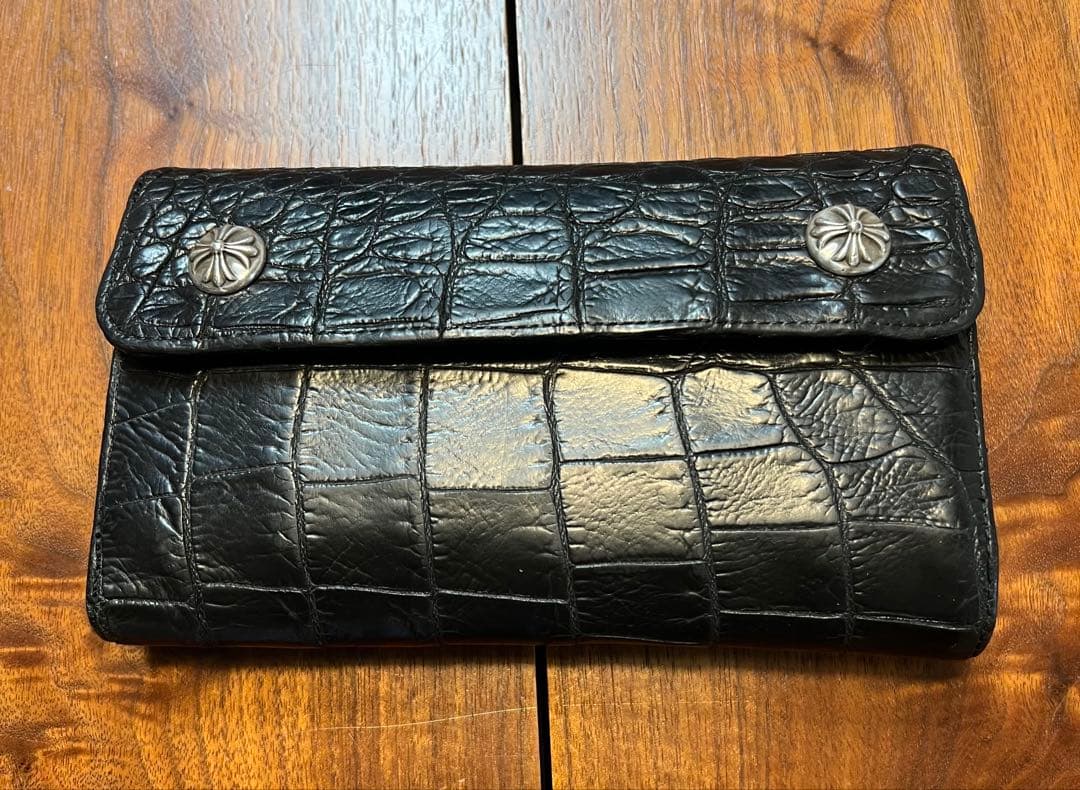 早い物勝❗️本物Chrome Hearts WAVE・豪華アリゲーター黒色カスタム