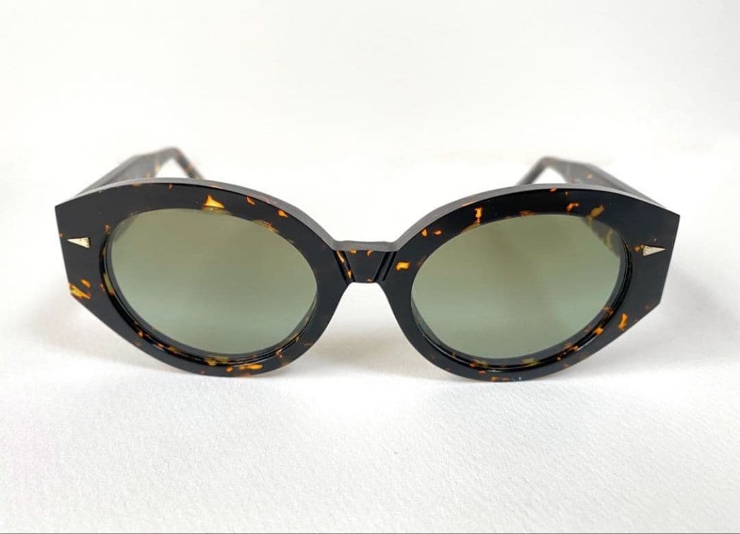 AHLEM Art Déco サングラス イエローマーブル