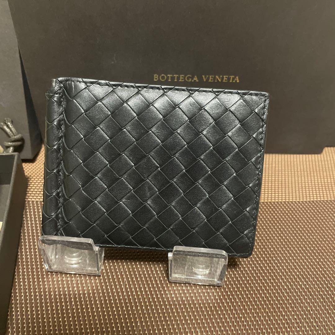 極美品✨RFID内蔵 BOTTEGA VENETA イントレ マネークリップ