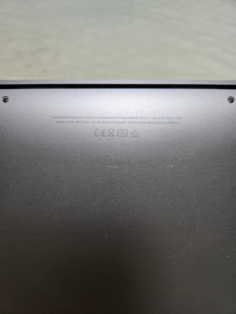 Apple MacBook Air スペースグレー A2179 メイン基板無し