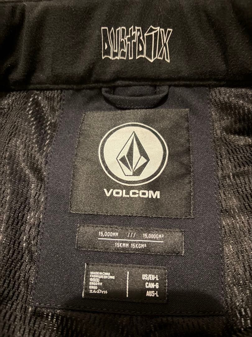 VOLCOM DUST BOX スノーボードパンツ 黒/ボルコム/ダストボックス