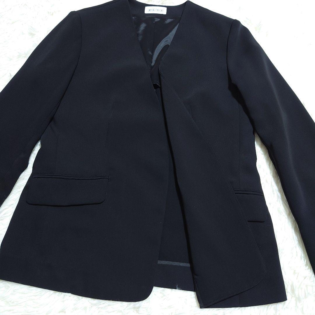 ✩美品✩ PLST プラステ　ノーカラー　セットアップ 洗える 上M下S
