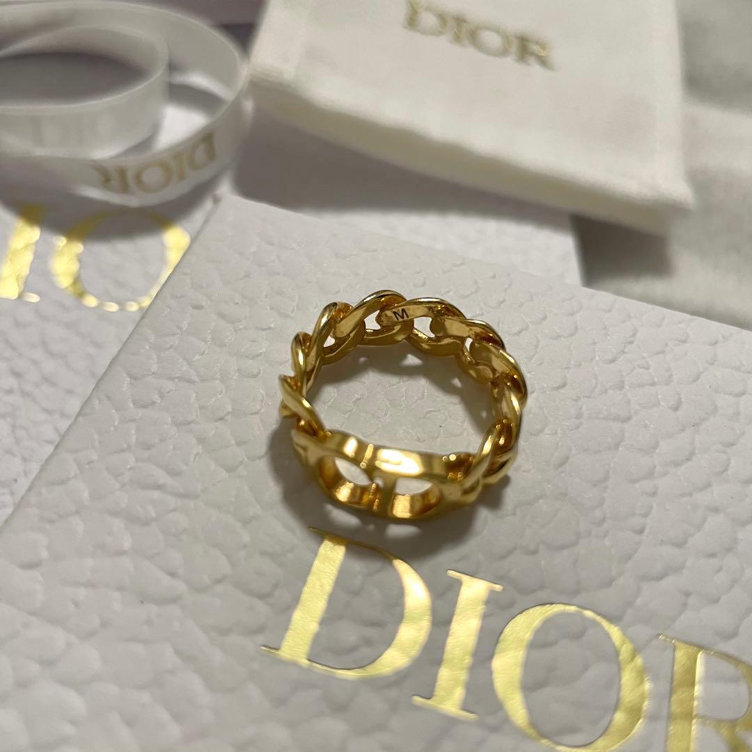 Christian Dior ロゴリング ゴールド ec-20379 Mサイズ