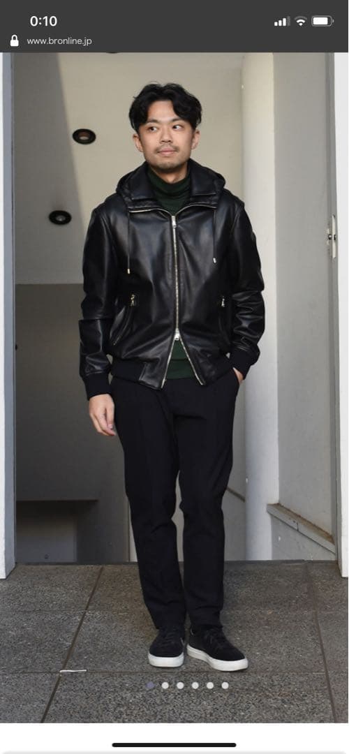 EMMETI エンメティ　ブラック レザー　革ジャン