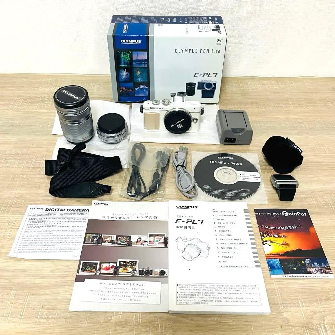 ★極美品★ OLYMPUS PEN Lite E-PL7 ダブルズームキット