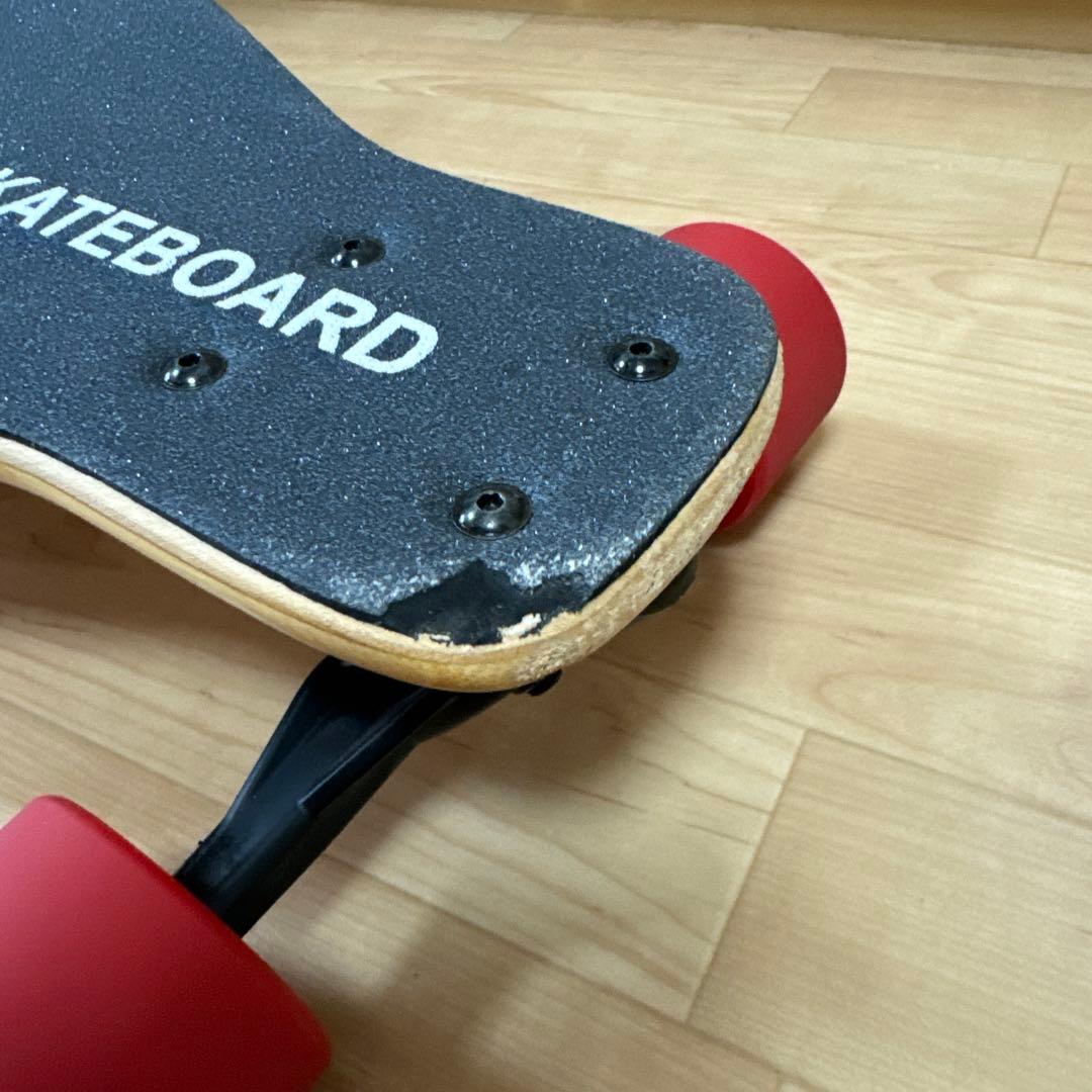 YOROI SKATEBOARD 木目調デッキ 赤ウィール