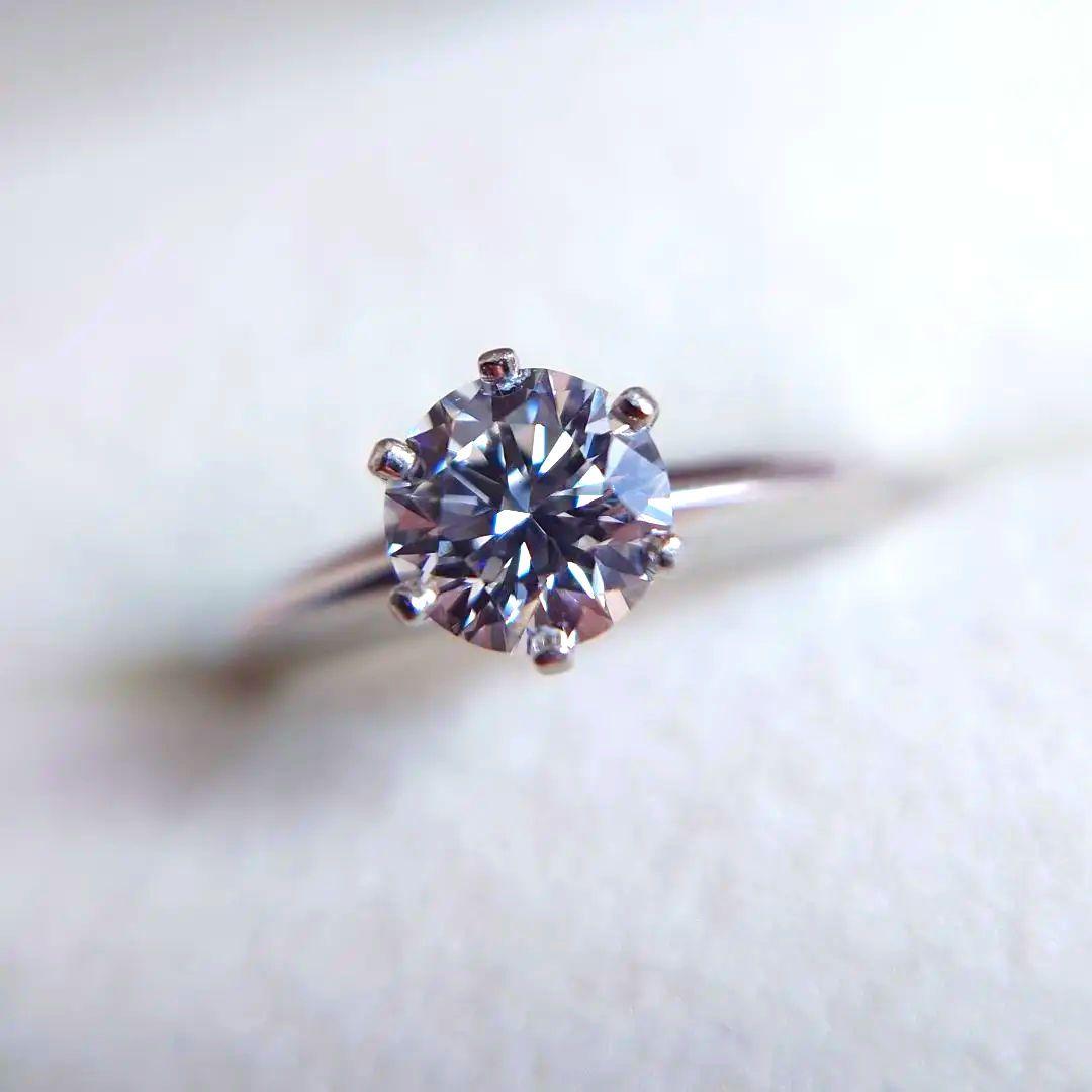 ティファニー 0.77ct IF F ダイヤモンド リング プラチナ ソリティア