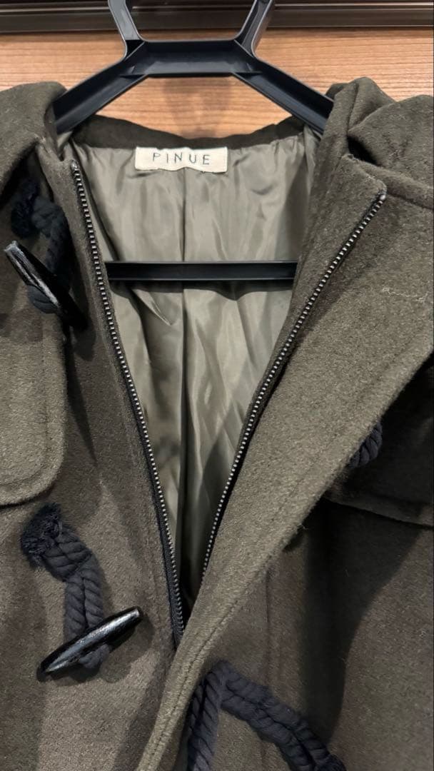 PINUE ピヌエ ダッフルコート チャコールM