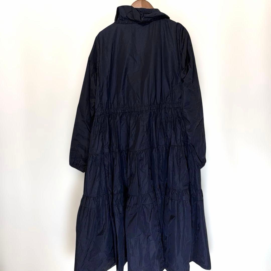 新品タグ付き　アナイ　ライトタフタロングティアードコート　ダブルファスナー　36