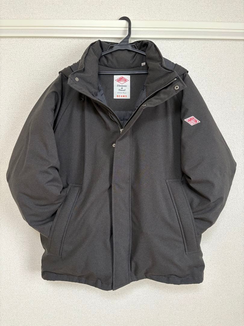 【美品】定価4.9万　ダントン✖️BEAMS Army Hooded Jacket