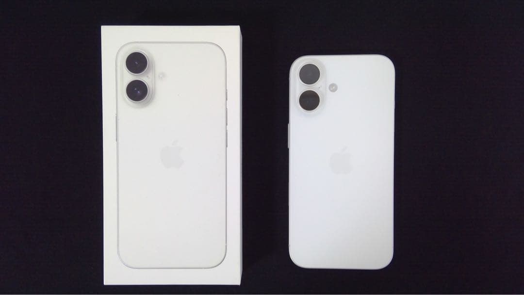 【極美品】iPhone 16 128GB ホワイト SIMフリー 箱・付属品完備