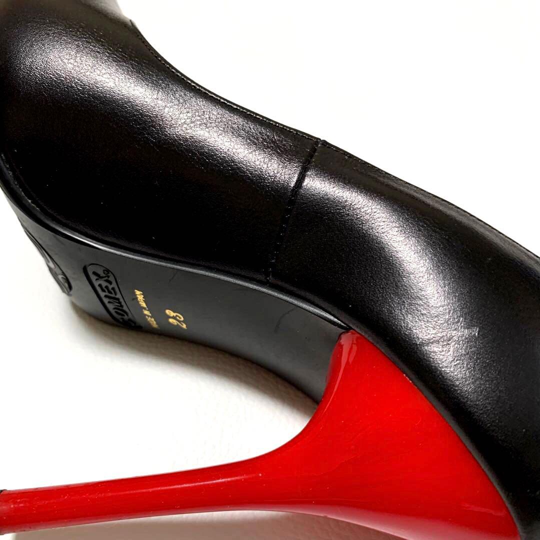 COMEX ポインテッドトゥ 本革 レザー ハイヒール 23cm