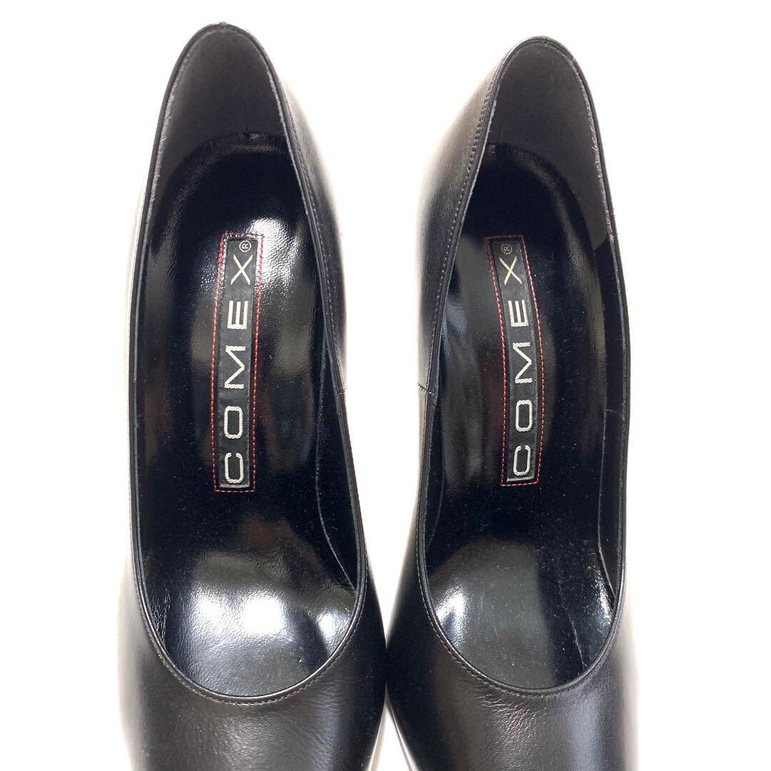 COMEX ポインテッドトゥ 本革 レザー ハイヒール 23cm